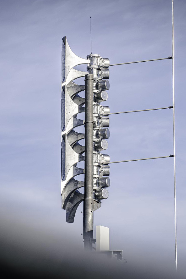 Safus elektronische Sirene auf dem Dach