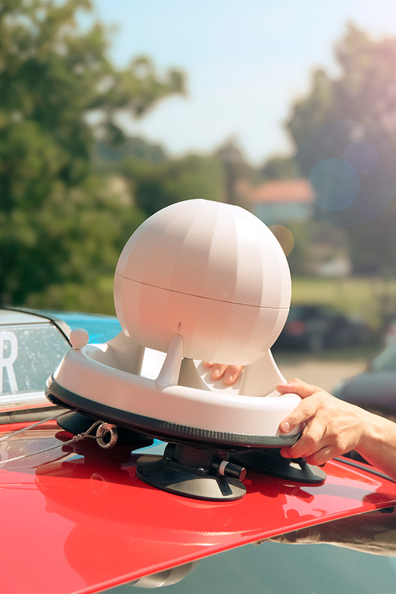 Safus_MobileSirene_Auf Dach eines Feuerwehrautos_850x854px